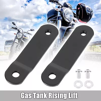 3 Inch Motorcycle Gas Tank Rising Lift Kit Steel Black For Harley-Davidson • $14.39