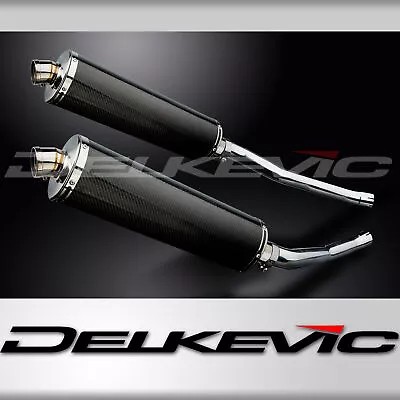 KAWASAKI ZZR1400 NINJA 2006-2007 450mm OVAL CARBON BSAU SILENCER EXHAUST KIT • £409.99