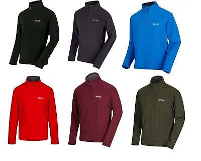 Regatta Thompson Light Weight Micro Fleece Half Zip Washable Quick Dry Top S-3XL • £15.99