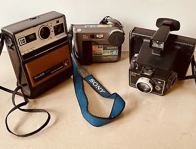 Three Vintage Cameras For Display Props Or Collections • $45