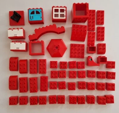 Lego Duplo Bricks Pieces Parts Red • $15