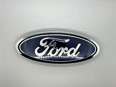 BLUE & CHROME 2005-2014 Ford F150 FRONT GRILLE Logo 9 Inch Oval Emblems • $17