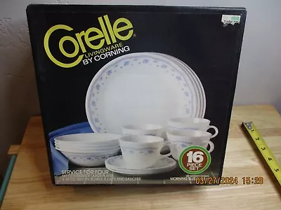 NEW-Vintage Corelle OLD TOWN BLUE DINNERWARE SET 16-pc-R12-1334 • $74