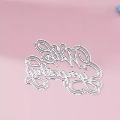 Sweet Words Phrases DIY Metal Cutting Dies For Scrapbooking Card Making USH • $1.41