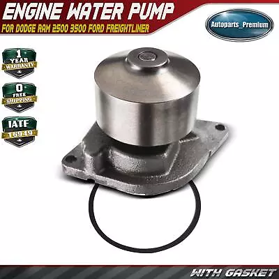 Water Pump For Dodge Ram 2500 3500 Freightliner I6 5.9L Cummins 6BT Turbo Diesel • $35.09