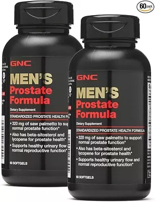 (2) GNC Men's Prostate Formula 60 Softgels Per Bottle • $30