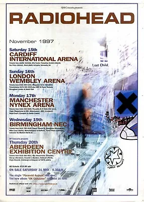 $13.23 • Buy F12 Poster Size Advert 15x11  Radiohead Concert Tour Dates