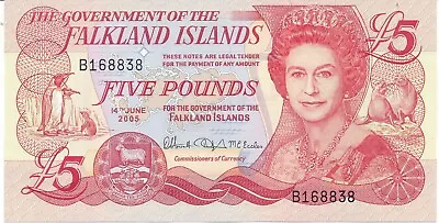 5 Pounds Falkland Islands Prefix B (Ref. Pick 17) • £4.99