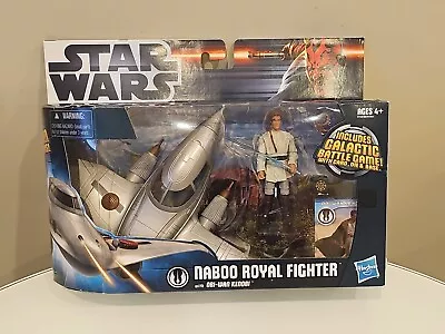 Star Wars Naboo Royal Fighter W Obi-Wan Kenobi Action Figure SEALED • $29.95