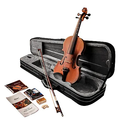 🎻 Eastar 4/4 Full Size Violin Set Fiddle With Hard Case Bow Shoulder Rest • $83
