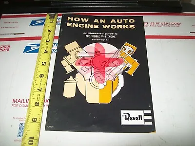 Vintage 1978 REVELL  GUIDE TO HOW AN ENGINE WORKS  FROM  Visible V8 Model  Kit. • $10.95