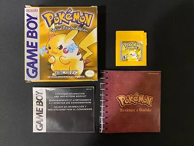$399.99 • Buy Pokemon Yellow Version Special Pikachu Edition No ESRB CIB Game Boy GB Authentic