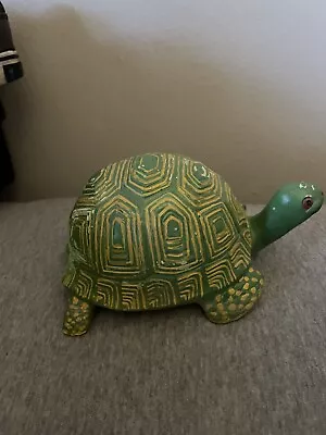 Vintage Ceramic Tortoise Turtle Animal Decor  Sculpture 1969 • $25