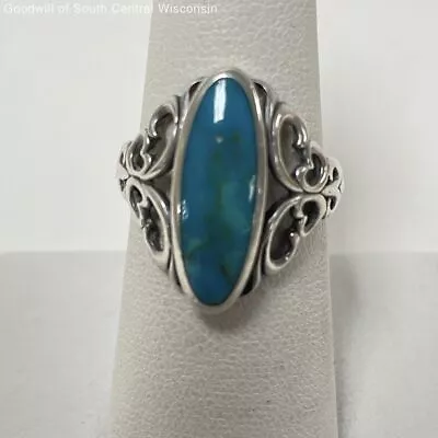 Sterling Silver Kabana Turquoise Ring Sz. 7 • $24.99