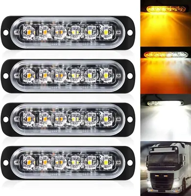 DEFVNSY - Pack Of 4-6 LED Strobe Car Warning Light Bar Vehicle Emergency LED Car • $30.81