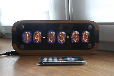 Nixie Tube Clock With IN-12 Tubes Vintag Style Remote Motion Sensor Temperature  • $139