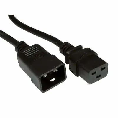 £17.90 • Buy IEC C19 To C20 16A Power Extension Jumper Lead / Cable, Plug To Socket