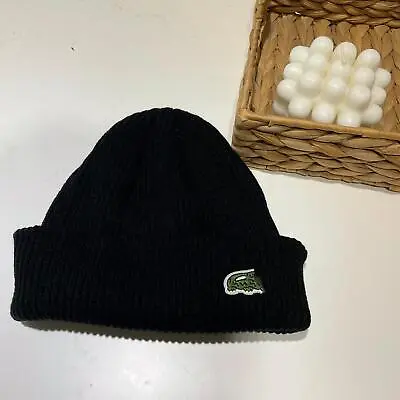 New Cap Men Lacoste Winter Cap Ribbed Wool Cap Grapefruit Knit Cap • $20.90