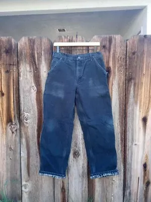 Vintage Carhartt Flannel Lined Work Pants Size 32x30 • $60