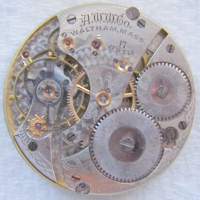 16S Waltham 17J Hunting Case Pocket Watch Movement Only • $14.50