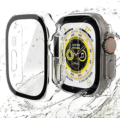$8.95 • Buy Fr Apple Watch Ultra 9 8 7 SE 6 45/41/49/44/40 Glass Case Cover Screen Protector