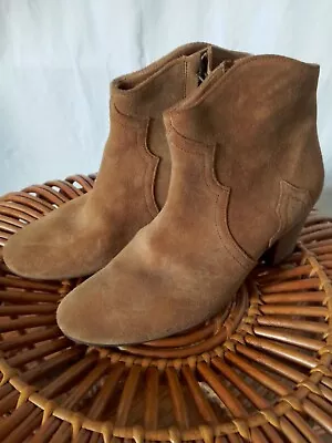 Isabel Marant Dicker Brown Ankle Boots 37 • $199