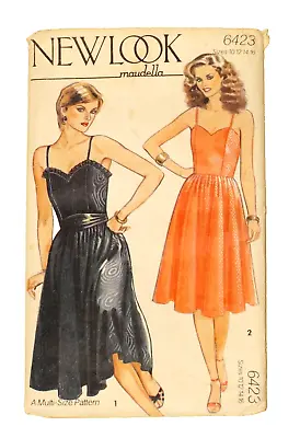 Vintage Sewing Pattern 1970s / 80s Dress Size 10 - 16. New Look Maudella • £4.90