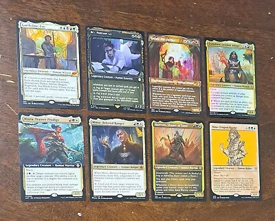 MTG 8x Gold Legendary Human Lot - 5 Mythic -  No Duplicates - Free Shipping  • $7.95