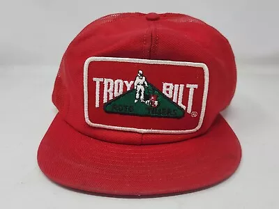 Troy Bilt Roto Tillers Patch Red W/Mesh Snapback Hat Cap Louisville USA Made • $29.95