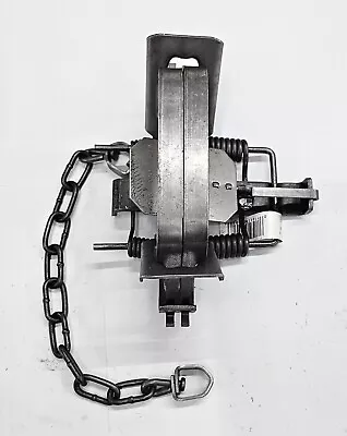 (PACK 1) Duke # 4 Coil Spring Traps 0502 Beaver Bobcat Coyote Lynx Trapping • $24.95