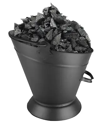 Waterloo Fireside Coal Bucket Cast Iron Ash Bin Log Scuttle Hod Storage + Shovel • £22.95