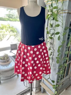 Disney Minnie Mouse Swing Dress Sleeveless Pockets Juniors Size XL (15/17) • $21