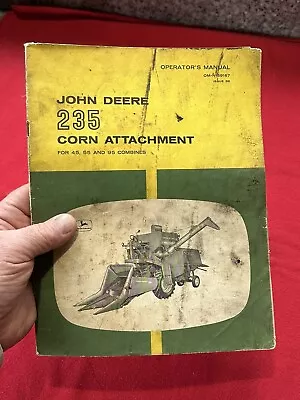 Oem John Deere 235 Corn Head Manual For 45 55 & 65 Combines Original Manual 52p • $7.50