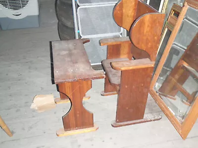 £100 • Buy  Rustic Childs Size Table Chair Church Pew Settle Monks Bench / Desk / Seat 99p