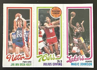 Julius Erving #174 Magic Johnson RC #139 Topps 1980-81 • $99.95