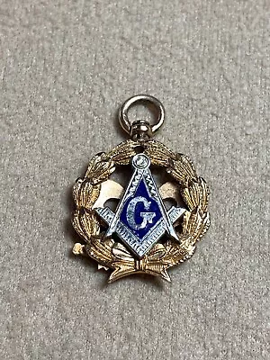 Vintage 14K Yellow Gold Diamond Masonic Pendant/Fob Reversible 4.9 Grams • $349