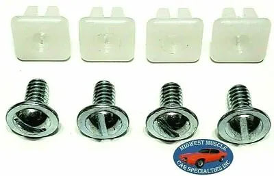 $8.67 • Buy GM GMC Front Rear Bumper License Plate Holder Frame Bolts & Nuts Hardware 8pc RM