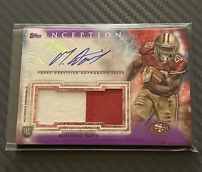 2015 Topps Inception Magenta Rookie 2-Color Jumbo Patch Auto Mike Davis /75 • $4.99