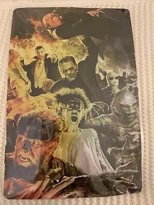 UNIVERSAL MONSTERS - 8x12 Metal Tin Sign - Home Bar Decor - Dented And Bent • $9.99