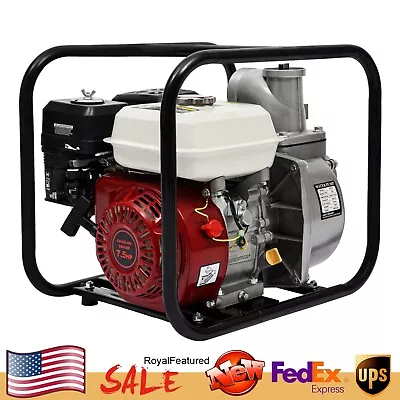 Water Pump 7.5 HP 3  Portable Gas-Powered Water Pump Air-cooled 4Stroke Gasoline • $184