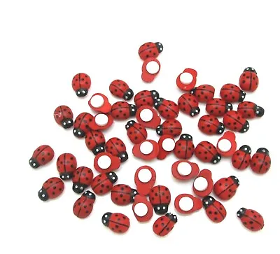 30 X Arts And Crafts Sticky Back Self Adhesive Stick On Ladybirds Ladybugs • £2.79