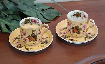 Vintage His & Hers Mustache Tea Cups Demitasse Set - Germany 1890's • $150