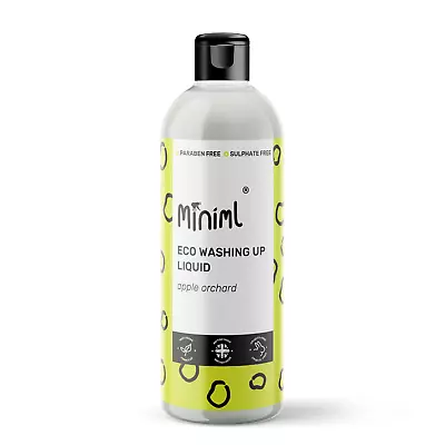 MINIML Eco Washing Up Liquid - Apple Orchard -  500ml Flip Top • £3.45