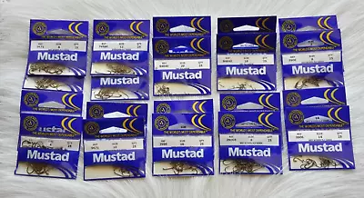 Fly Tying Hooks.  Super Special...  Mustad Hooks.. (20)pkgs..  Free Shipping. • $59