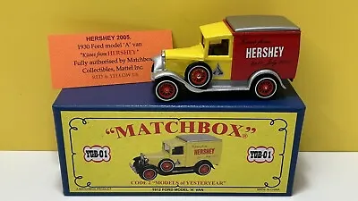 Matchbox Code 2  1912 Ford Model A Van Kisses From 'hershey' Red/yellow  1 Of 6 • £39.95