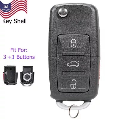 For Volkswagen VW Mk4 MK5 Beetle Golf Jetta Passat Flip Car Key Fob Shell Case • $8.85