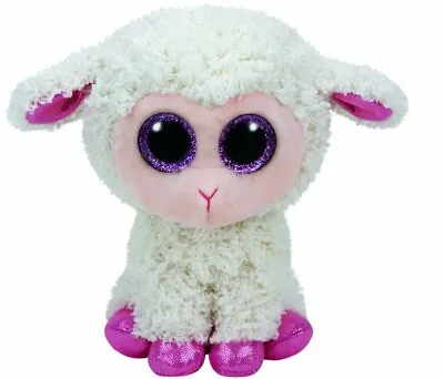 Ty Beanie Boos Regular 6  - Easter Twinkle Cream Lamb Plush • $12