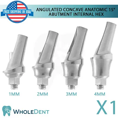 $19 • Buy Angulated Abutment Concave Anatomic 15° Dental Implant Emergence Profile