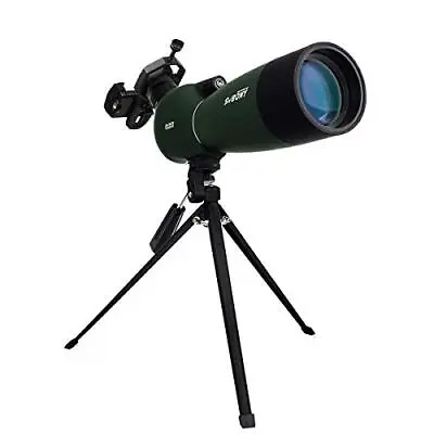 SV28 Spotting Scope With Tripod Phone Adapter 25-75X70 HD Zoom BAK4 • £92.99