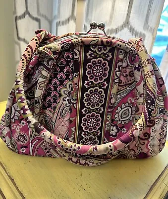 Vera Bradley Purse -Very Berry Paisley Pattern (Retired) Clam/Kiss Lock • $29.99